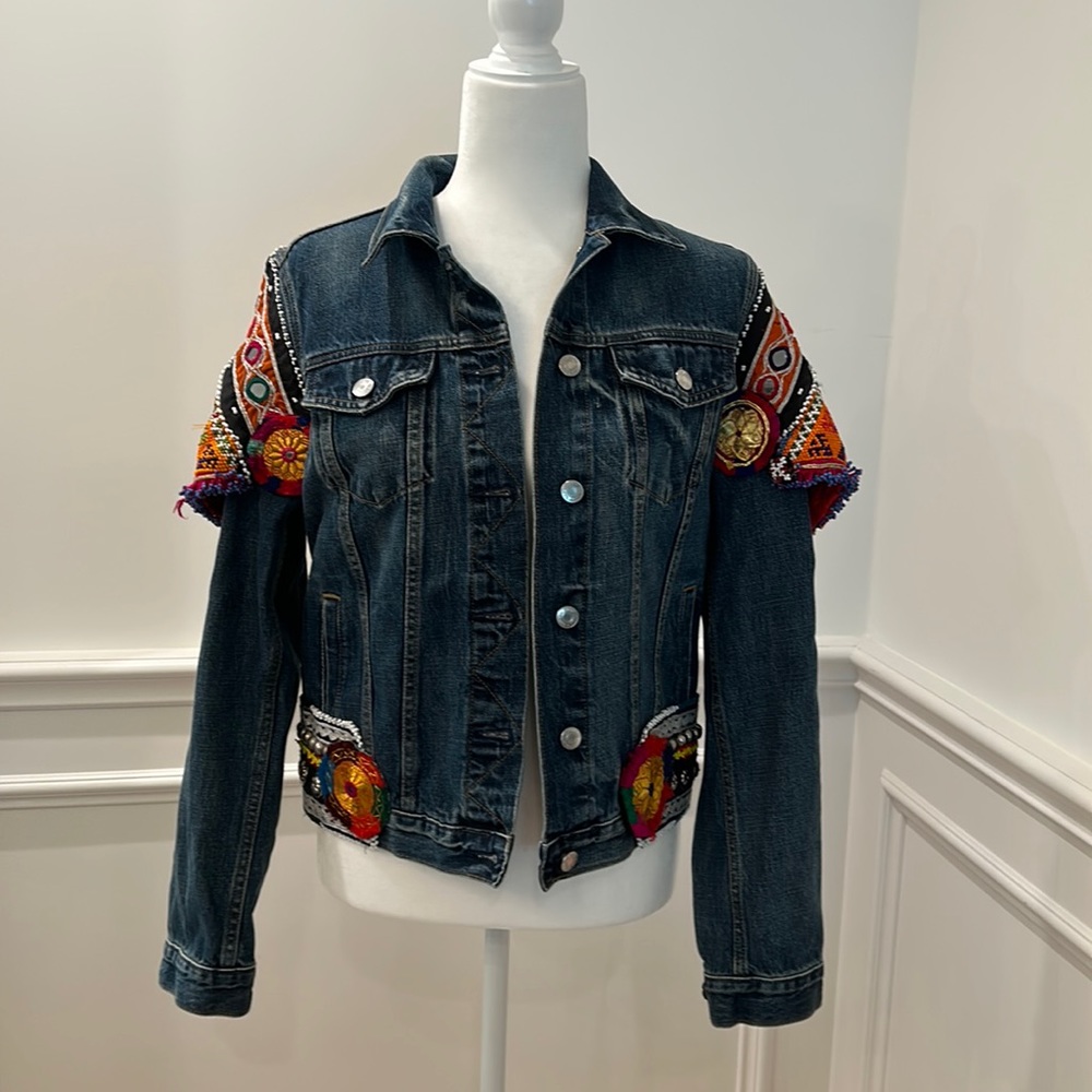 Custom Denim Jacket Gap‎ size small